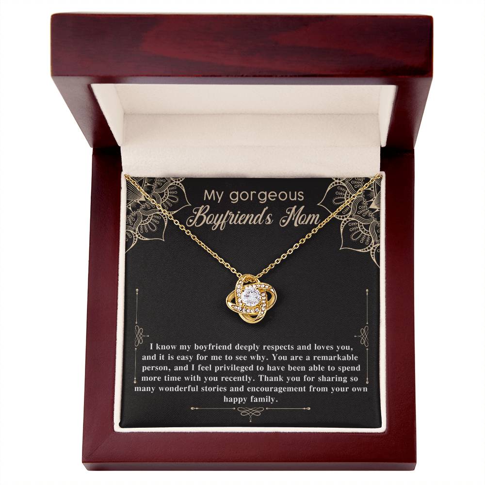 To My Gorgeous Boyfriend's Mom Necklace