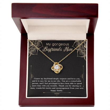 To My Gorgeous Boyfriend's Mom Necklace