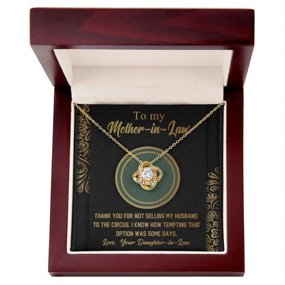Mother-In-Law Thank You Necklace