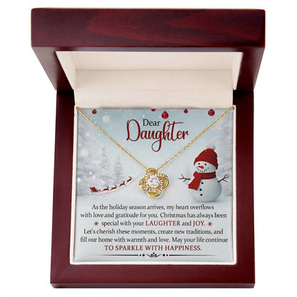 Dear Daughter Christmas Necklace