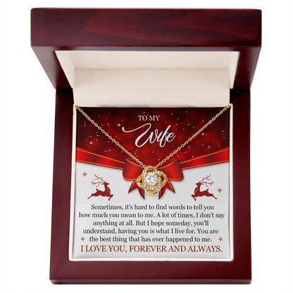 To My Wife Christmas Necklace