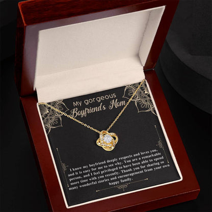 To My Gorgeous Boyfriend's Mom Necklace