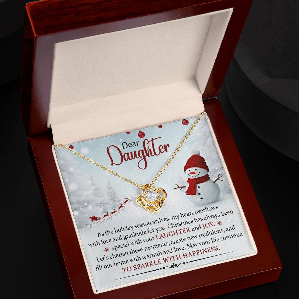Dear Daughter Christmas Necklace