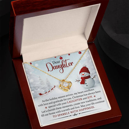 Dear Daughter Christmas Necklace
