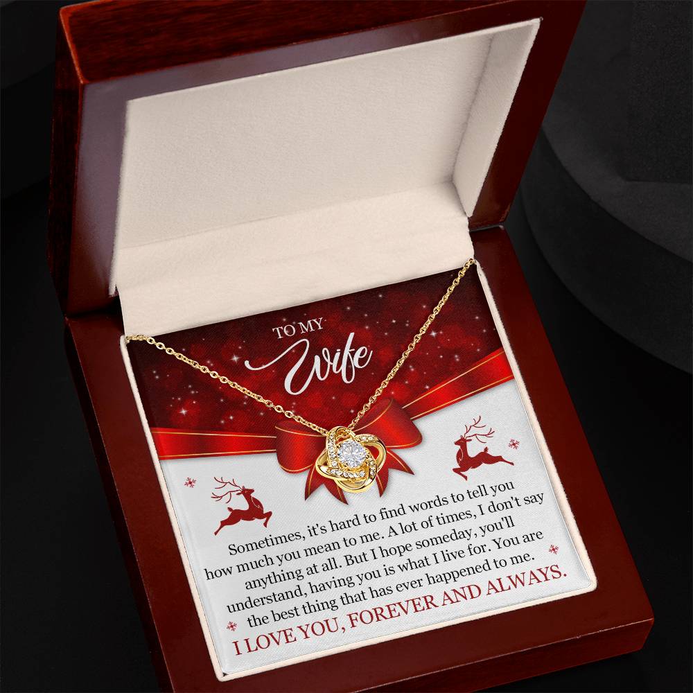 To My Wife Christmas Necklace