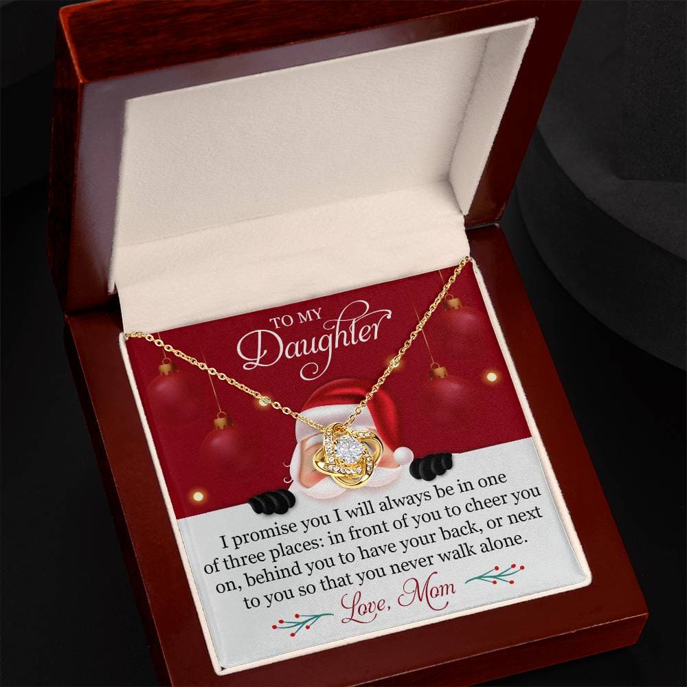 To My Daughter Christmas Mom Necklace