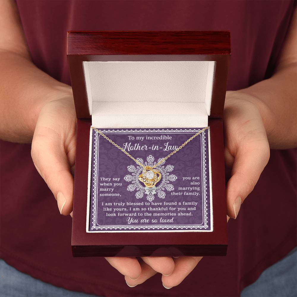 To my incredible Mother-in-Law Necklace