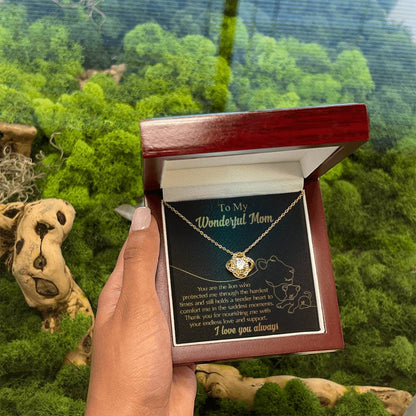 To My wonderful Lion Mom Necklace