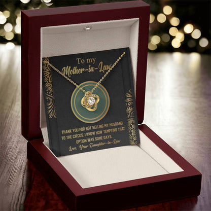 Mother-In-Law Thank You Necklace