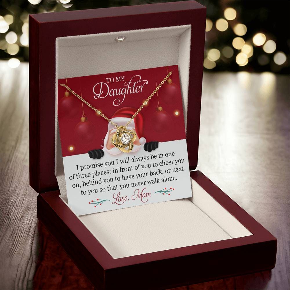 To My Daughter Christmas Mom Necklace