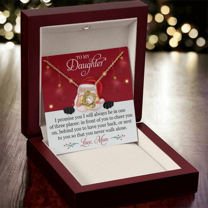To My Daughter Christmas Mom Necklace
