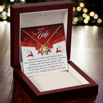 To My Wife Christmas Necklace