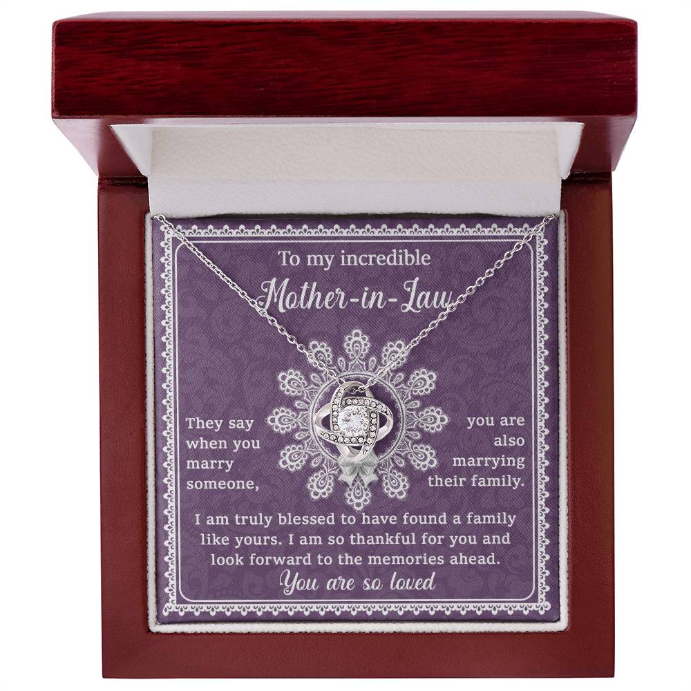 To my incredible Mother-in-Law Necklace