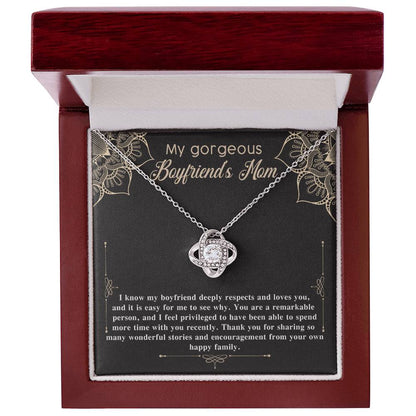 To My Gorgeous Boyfriend's Mom Necklace