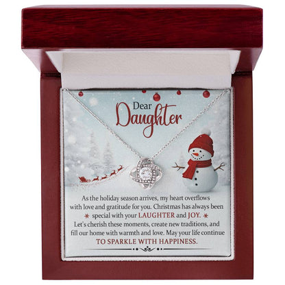 Dear Daughter Christmas Necklace