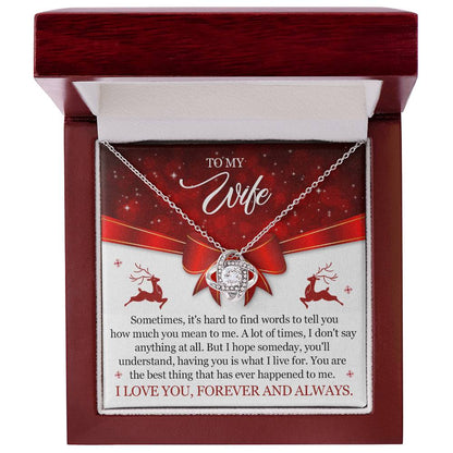To My Wife Christmas Necklace