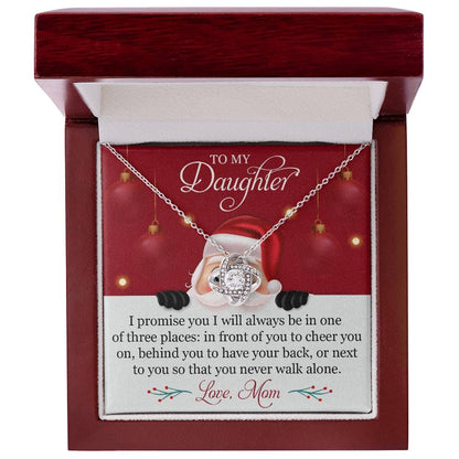To My Daughter Christmas Mom Necklace