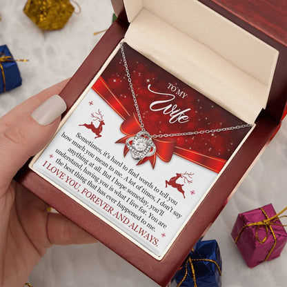To My Wife Christmas Necklace