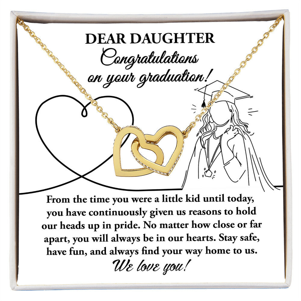 Dear Daughter, Congratulations on Your Graduation! Necklace