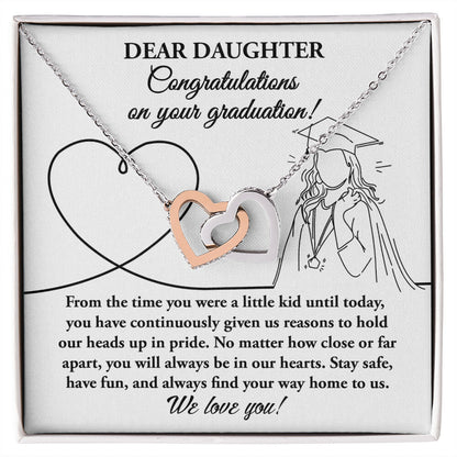 Dear Daughter, Congratulations on Your Graduation! Necklace