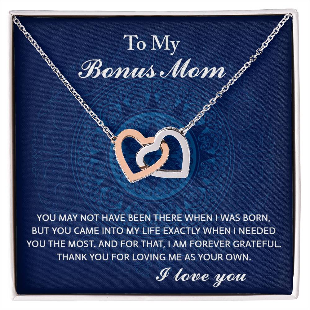 Bonus Mom-I Needed You Double Heart Necklace