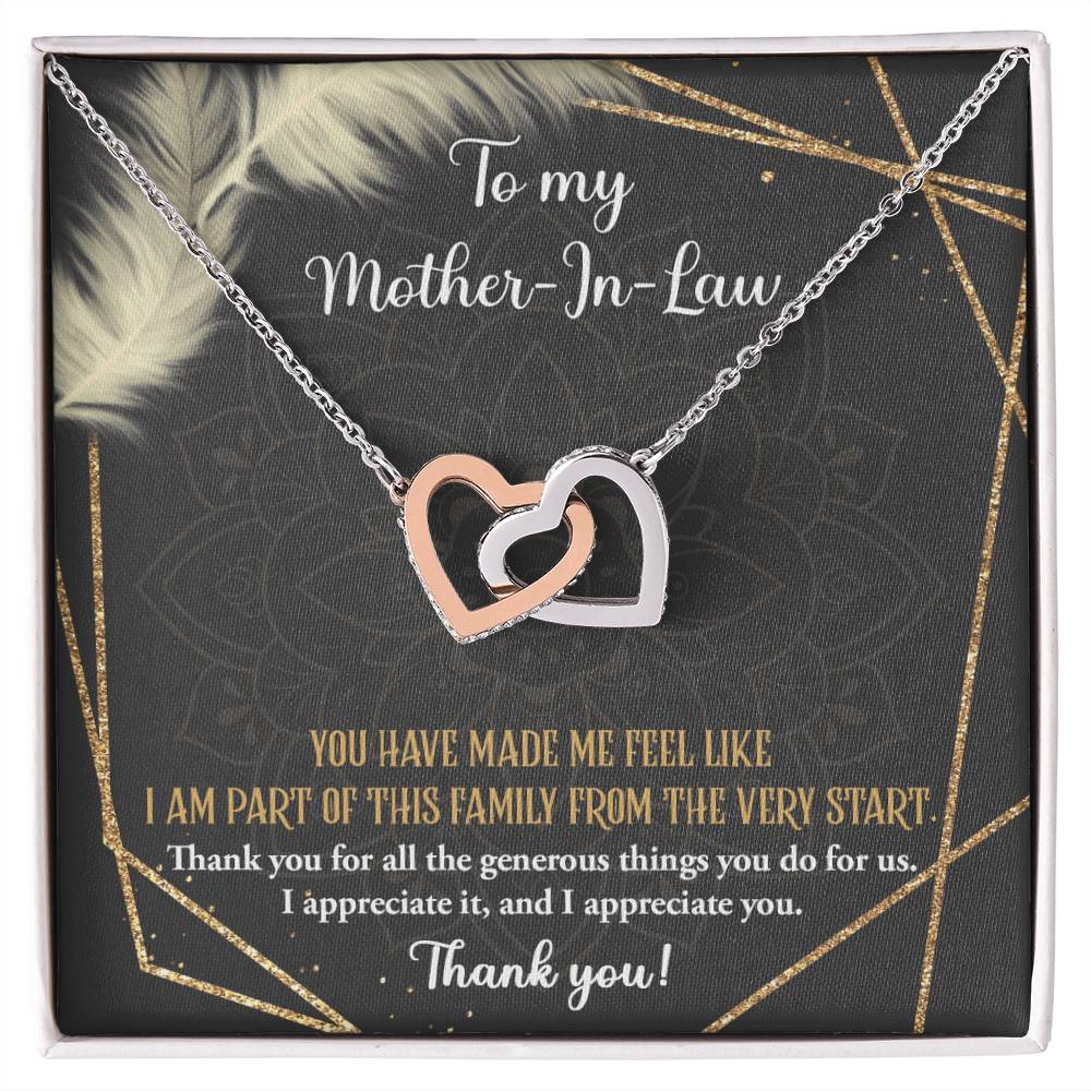 Mother In Law-Do For Us Double Heart Necklace