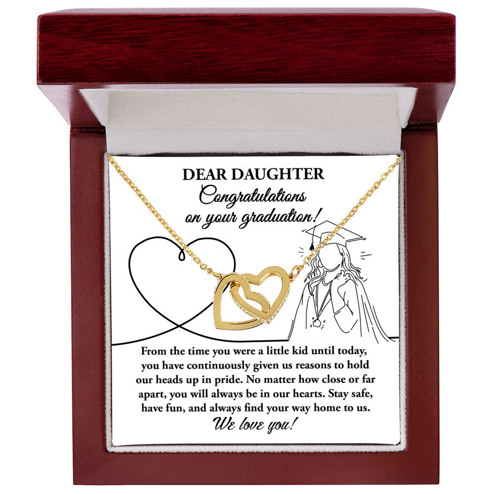 Dear Daughter, Congratulations on Your Graduation! Necklace