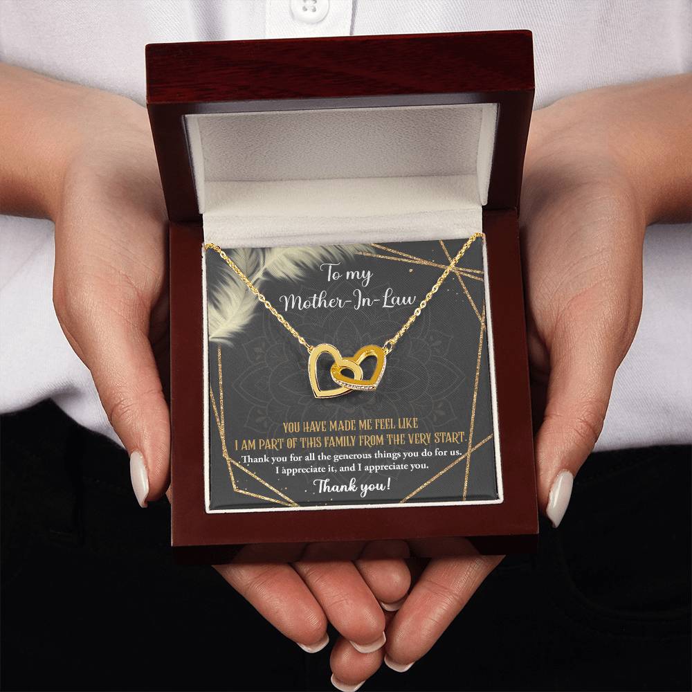 Mother In Law-Do For Us Double Heart Necklace