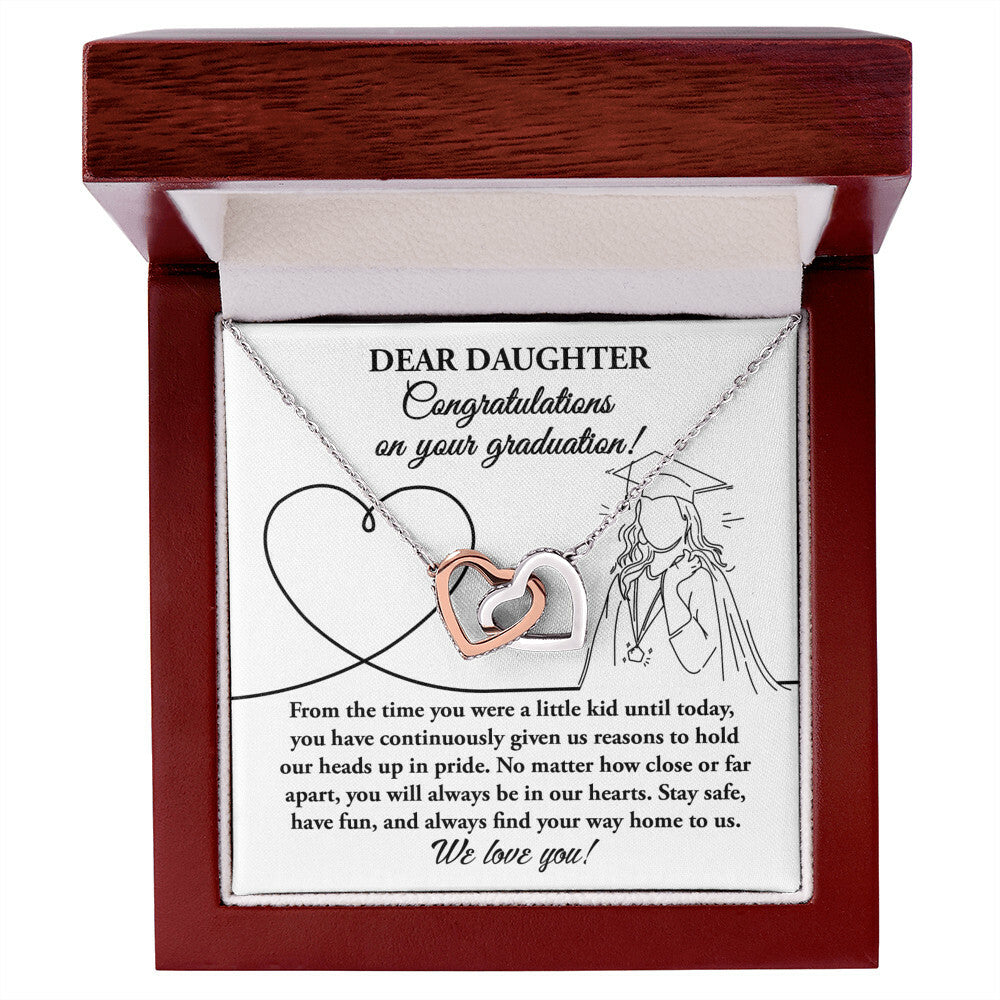 Dear Daughter, Congratulations on Your Graduation! Necklace