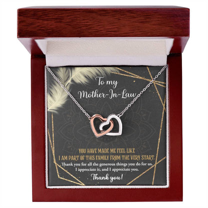 Mother In Law-Do For Us Double Heart Necklace