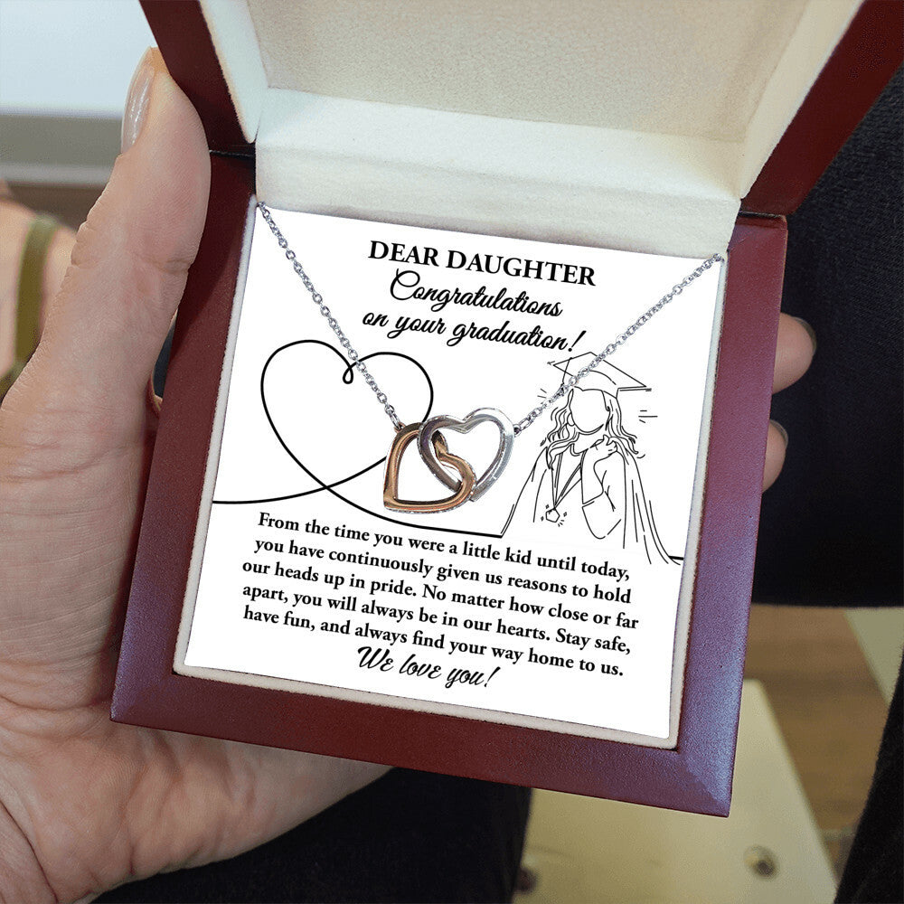 Dear Daughter, Congratulations on Your Graduation! Necklace