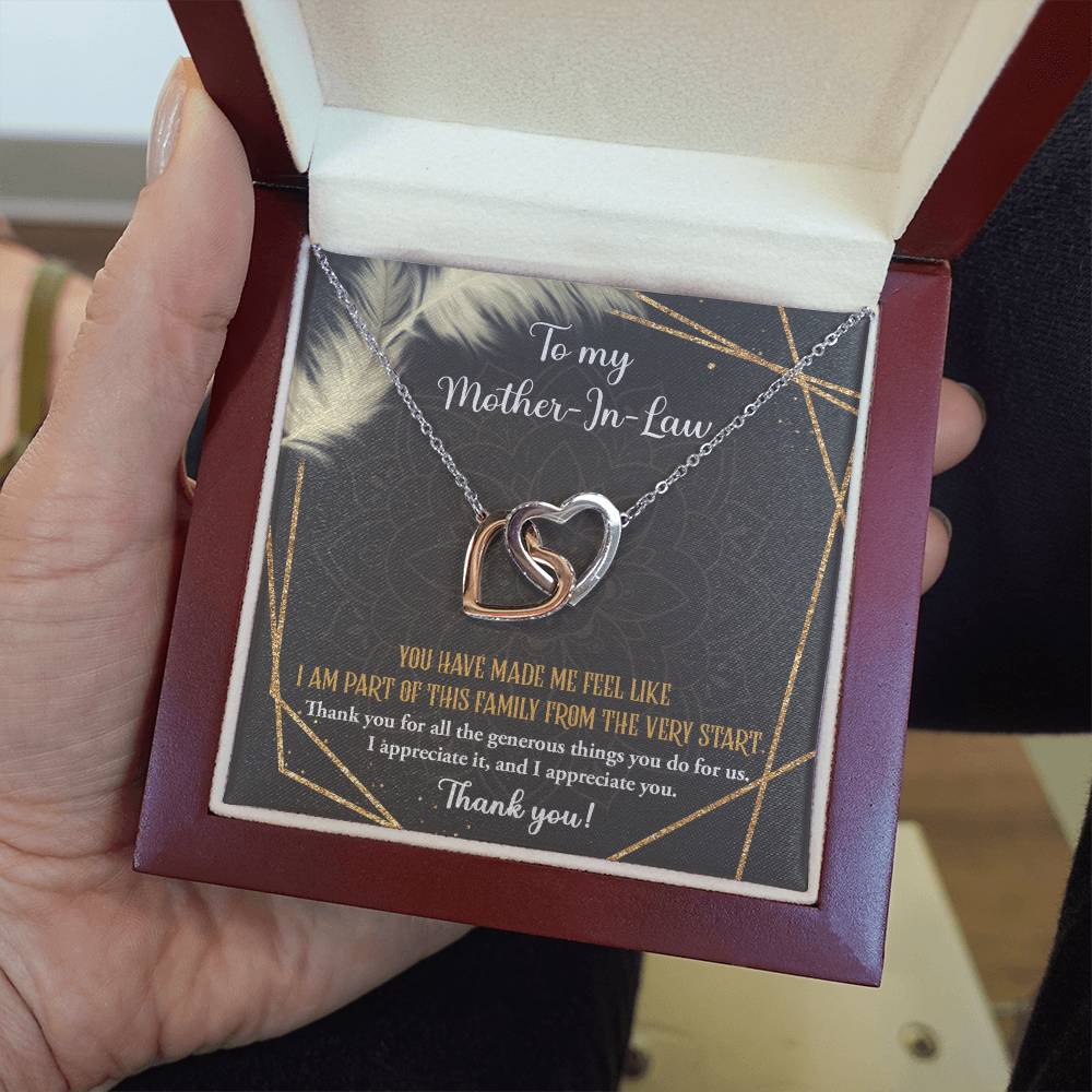 Mother In Law-Do For Us Double Heart Necklace