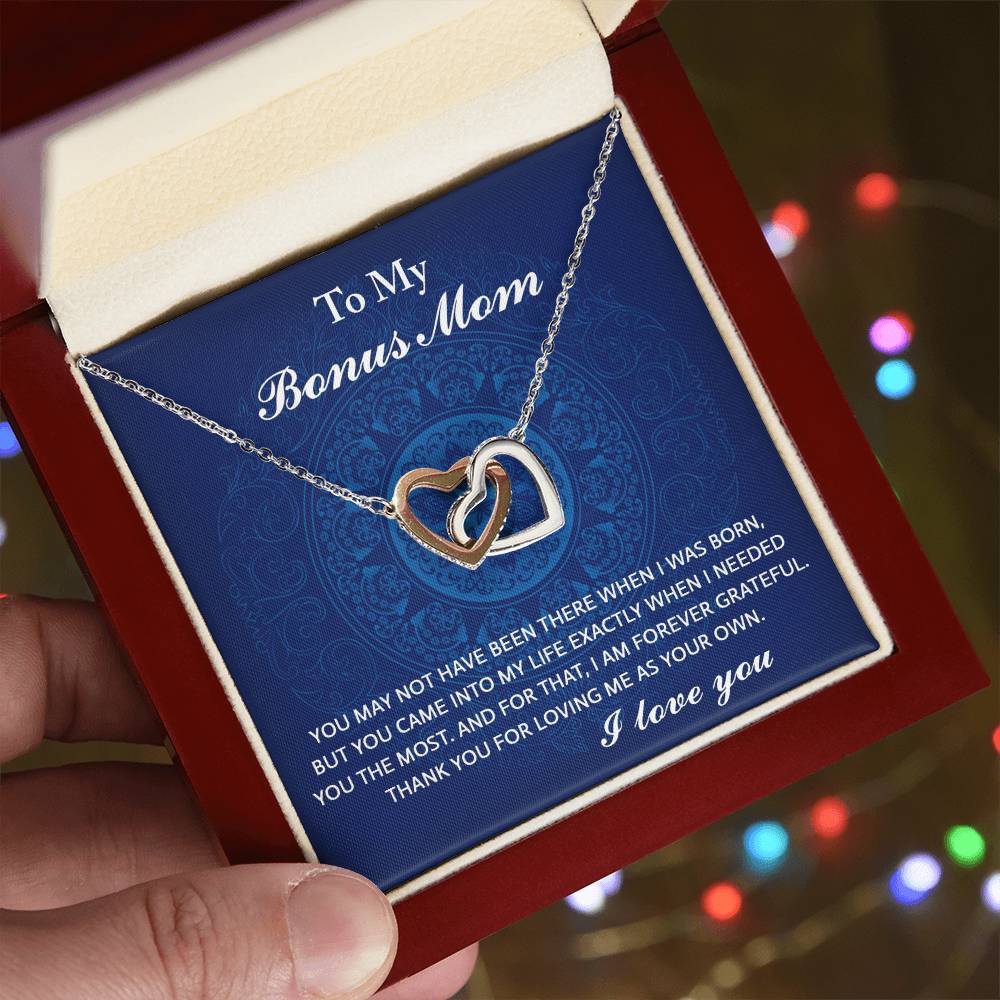 Bonus Mom-I Needed You Double Heart Necklace