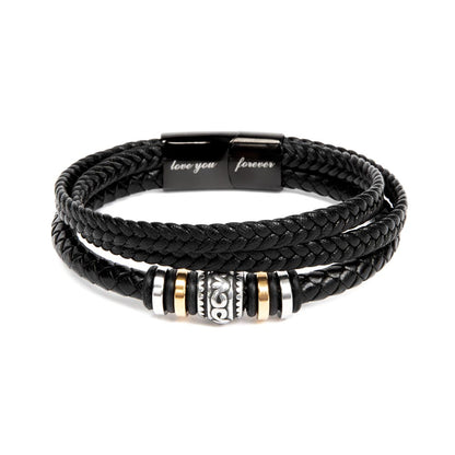To My Groomsman - Thank You Men's "Love You Forever" Bracelet