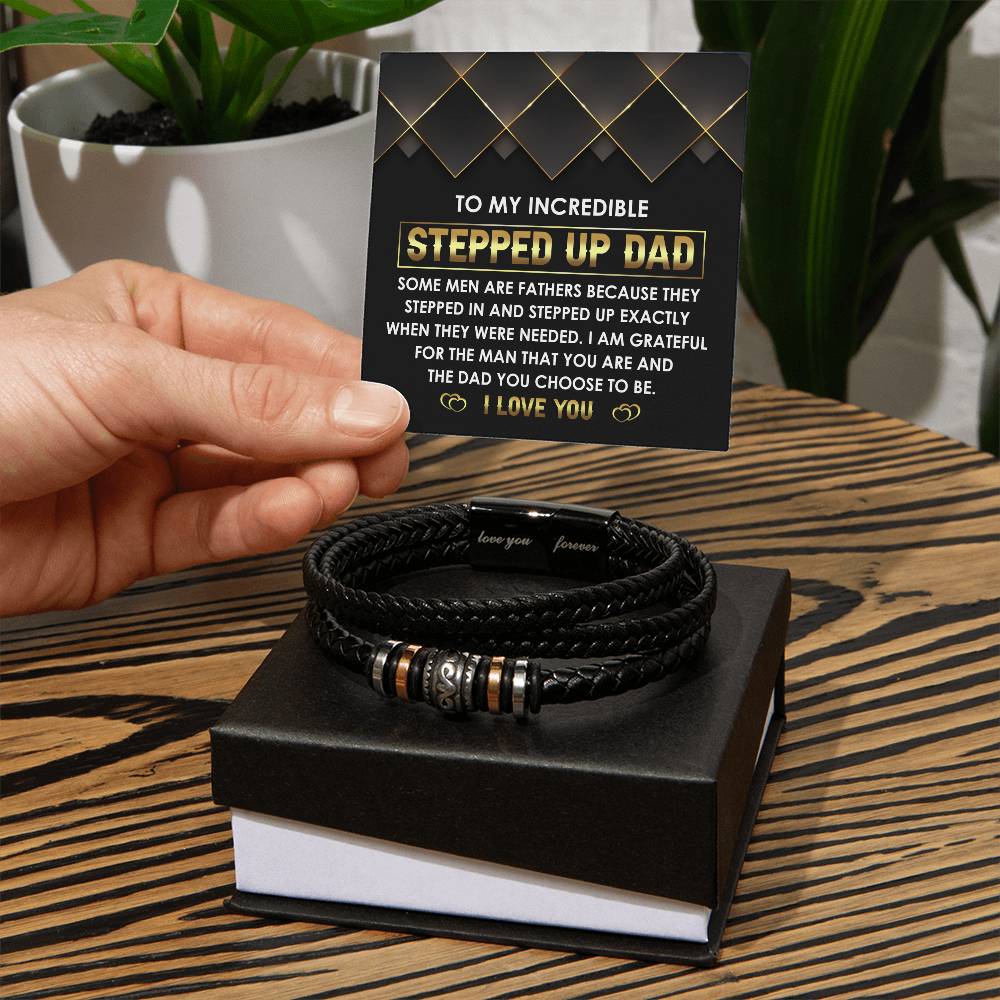 To My Incredible Stepdad Bracelet
