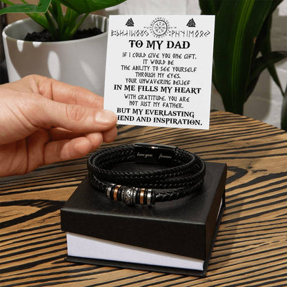 To My Dad, Thank You Bracelet
