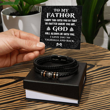 Dad-Be With You-Bracelet Men's "Love You Forever" Bracelet