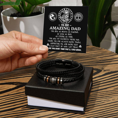 To My Amazing Dad Bracelet