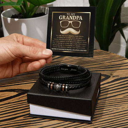 To My Amazing Grandpa Bracelet