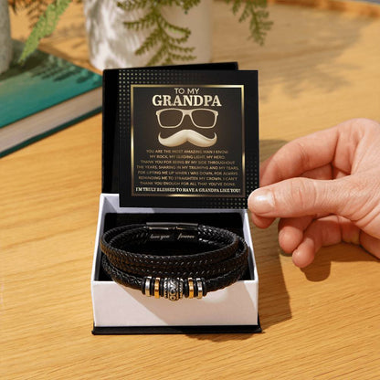 To My Amazing Grandpa Bracelet