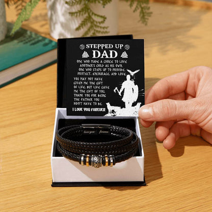 To My Stepped Up Dad Bracelet