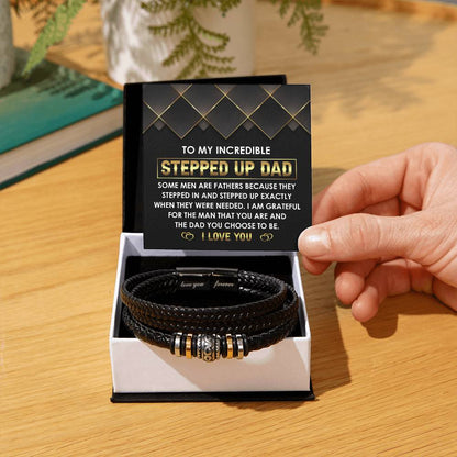 To My Incredible Stepdad Bracelet