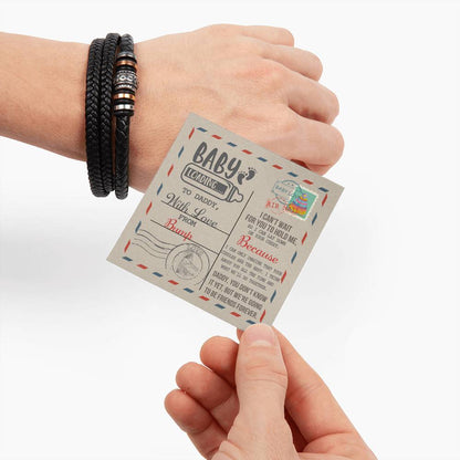 Daddy-On Your Chest-Bracelet Men's "Love You Forever" Bracelet