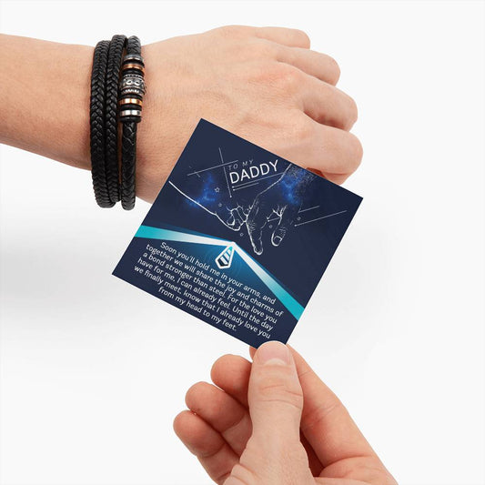 Daddy-Stronger Than Steel-Bracelet Men's "Love You Forever" Bracelet