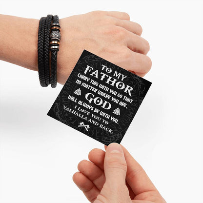 Dad-Be With You-Bracelet Men's "Love You Forever" Bracelet