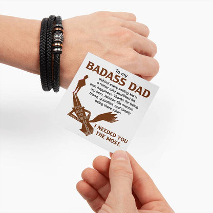 Dad-His Own Happiness-Bracelet Men's "Love You Forever" Bracelet