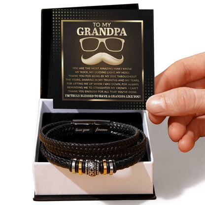 To My Amazing Grandpa Bracelet