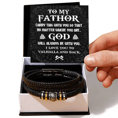 Dad-Be With You-Bracelet Men's "Love You Forever" Bracelet