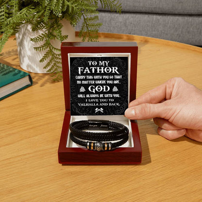 Dad-Be With You-Bracelet Men's "Love You Forever" Bracelet
