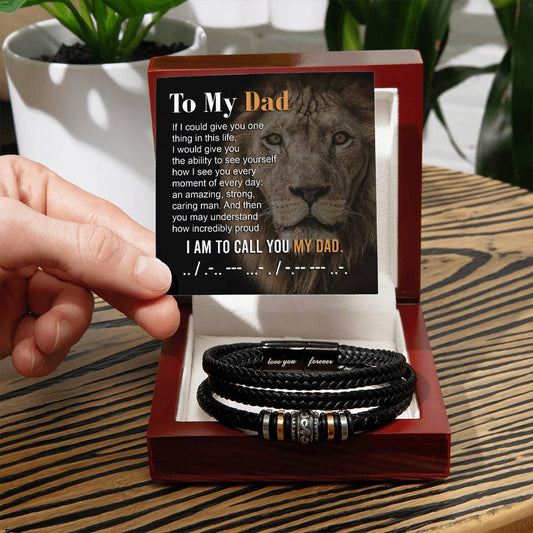 Dad-To Call You-Bracelet Men's "Love You Forever" Bracelet
